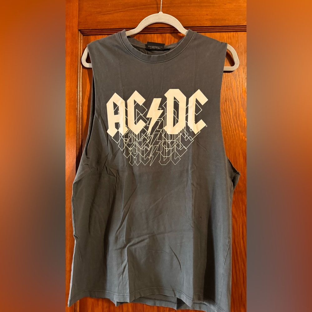 AC⚡️DC Charcoal Gray Official Tee⚡️